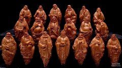 橄榄核十八罗汉雕刻大师|橄榄核雕双面十